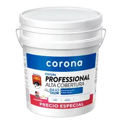 CORONA - Pintura para Interior Lavable Tipo 2 Pro Alta Cobertura Blanco Promoción 5 Galones