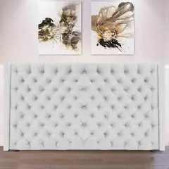 MAGIC CLASS - Cabecero Semidoble Midnight 120X150 Blanco Ecocuero