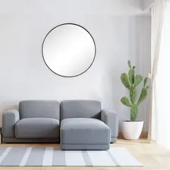 SANDALO - Espejo Redondo Londres 80 Negro