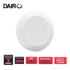 DAIRU - Sensor De Presencia Humana Sobreponer Detección 3M
