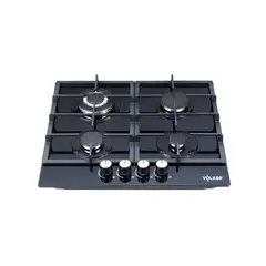 undefined - Estufa Empotrar Gas Natural 4 Puestos Vidrio Templado 59.1x51.7cm