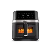 OSTER - Freidora de Aire Digital Recubrimiento DiamondForce, con Ventana y Luz Interna, 6 Litros de Capacidad, con 10 Programas Automáticos