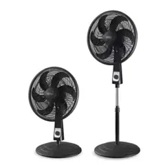 MERTEC - Ventilador 3 en 1 18 Pulgadas 3 Velocidades MT-016B Negro