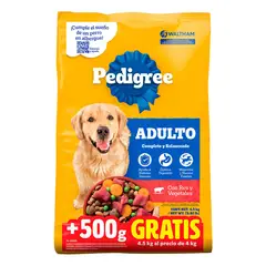PEDIGREE - Alimento Seco Para Perros Adulto 4.5g