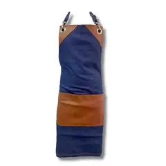 undefined - Delantal Jean Con Cuerina