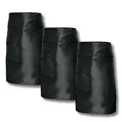 TOUCAN CHEF UNIFORMS - Delantal Cintura Negro X3