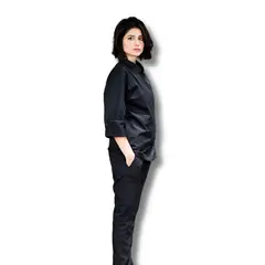 undefined - Uniforme Chef Chaqueta Negra Pantalón Negro Dama XS