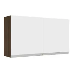 MADESA - Mueble De Cocina Superior 2 Puertas Glamy 120 Cm Marrón/Blanco