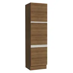 MADESA - Mueble de Cocina Despensa 3 Puertas Glamy 60 cm Marrón