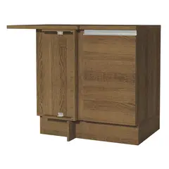 MADESA - Mueble de Cocina Bajo de Esquina Glamy 1 Puerta Marrón