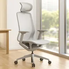 undefined - Silla De Escritorio Ejecutiva Gris Clovercol Aria Light Nylon