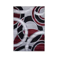 GENERICO - Tapete Alfombra Decorativa Turquia 160 X 230 Cms Rojo Gris