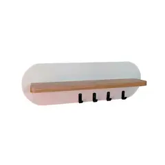 HOMESTYLE - Perchero 4 perchas Agata 45x8.7x14.6 cm