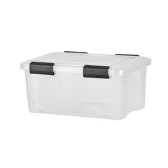 VANYPLAS - Caja Organizadora Plus 19 Litros con Broches Clear