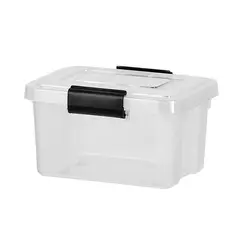 VANYPLAS - Caja Organizadora Plástica Plus Broches 6 litros 21.5x16.5x29 cm Transparente