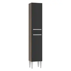 MADESA - Mueble de Cocina Despensa 2 Puertas Emilly 32 cm Marrón/negro