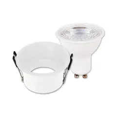 GENERICO - Ojo de Buey Blanco Led Luz Fria Redondo 7w Certificado