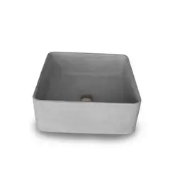 FRAKTAL - Lavamanos Cozumel Medium En Concreto Uhpc Color Concrete Grey