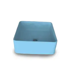 undefined - Lavamanos Cozumel Medium En Concreto Uhpc Color Blue Wave