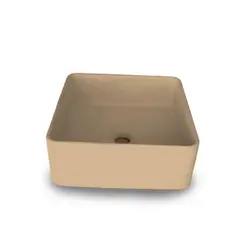 FRAKTAL - Lavamanos Cozumel Medium En Concreto Uhpc Color Classic Brown