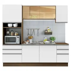MADESA - Cocina Integral Karen 2.20m Marrón/blanco 01