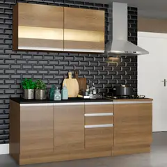 MADESA - Cocina Integral Milão 1.80m Marrón 02