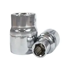 SUPERIOR - Juego de Copas 15 Piezas 6 Puntas Cromo Vanadio 1/2" x 13 mm