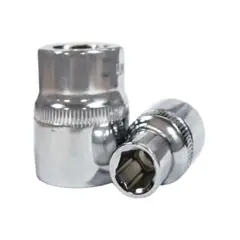 SUPERIOR - Juego de Copas 15 Piezas 6 Puntas Cromo Vanadio 1/2" x 12 mm