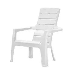 RIMAX - Silla Plástica Playera con Brazos Baru Blanco Ar
