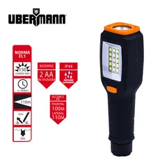 UBERMANN - Linterna Ruber Baterías Doble Iluminación Ip44