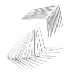 RANGER - Set de 12 Pie de Amigo Reforzado en Acero Blanco 8x10"