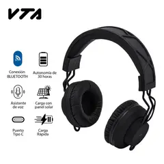 VTA PLUS - Audifonos Inalambricos Tipo Diadema Carga Solar