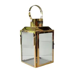 MARRES - Farol Metal 13.5x24.5 Cm Oro Milan
