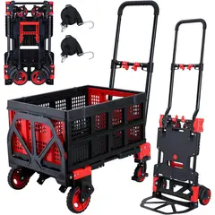 undefined - Carrito Plegable 2 en 1 con Capacidad de 330 lbs