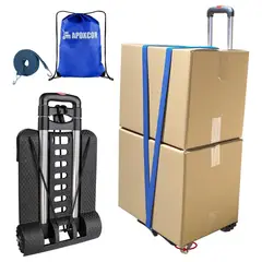 APOXCON - Carrito de Mano Plegable de Aluminio con Capacidad de 360 Lbs