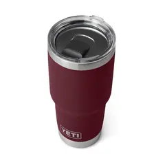 YETI - Vaso Térmico Rambler 30oz con Tapa MagSlider Aislado al Vacío Vinotinto
