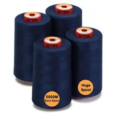 undefined - Hilo de Poliéster Color Azul Noche Brothread