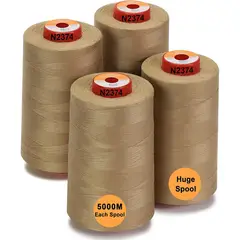 undefined - Hilo de Poliéster Color Beige Brothread