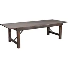undefined - Mesa de Comedor Plegable Estilo Rústico para el Hogar y Eventos