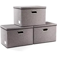 PRANDOM - Cajas de Almacenamiento Plegables con Tapas