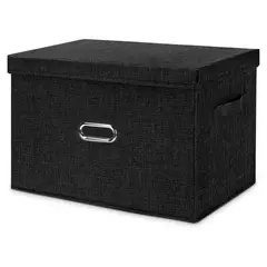 undefined - Cajas de Almacenamiento Grande de Tela de Lino Plegables