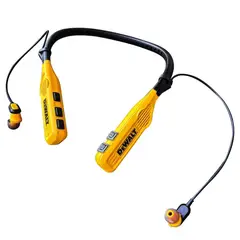 DEWALT - Audífonos Inalámbricos De Alto Rendimiento Color Negro Amarillo