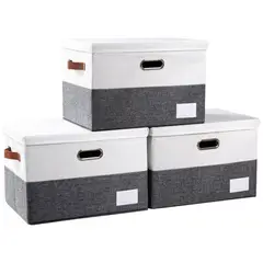 PRANDOM - Cajas de Almacenamiento Plegables con Tapas