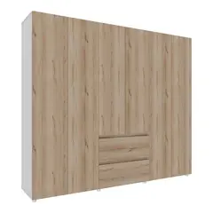 JUST HOME COLLECTION - Closet Burdeos 230cm 200x230x50 Café/Wengue