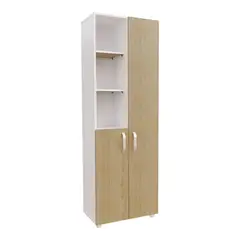 JUST HOME COLLECTION - Closet Multiusos Aldo 60cm 180x60x39 Madera natural/Blanco