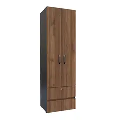 JUST HOME COLLECTION - Closet Porto 60cm 200x60x50 Gris claro/Blanco