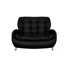 undefined - Juego de Sala Paris Negro Microfibra