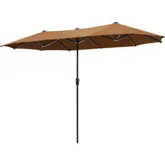 SOPHIA &AMP; WILLIAM - Sombrilla Grande de Patio de 396.24 cm Doble Cara