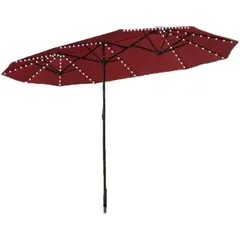 undefined - Sombrilla Grande de Patio de 396.24 cm Doble Cara