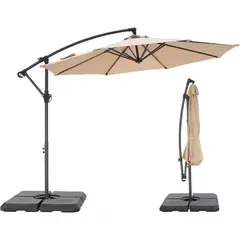 undefined - Sombrilla de 304.8cm para Patio al Aire Libre de 3 Niveles